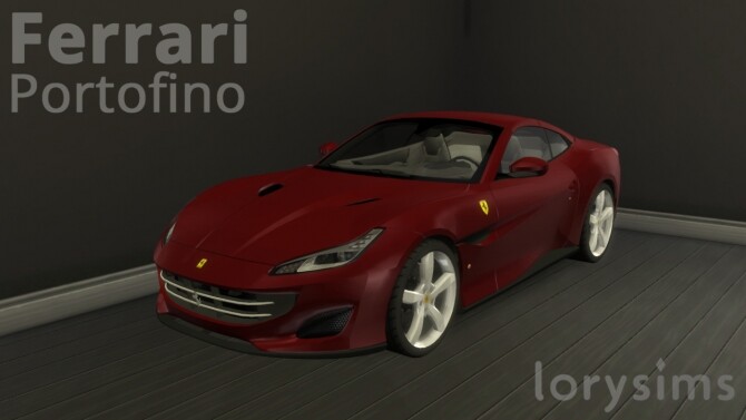 Sims 4 Ferrari Portofino at LorySims