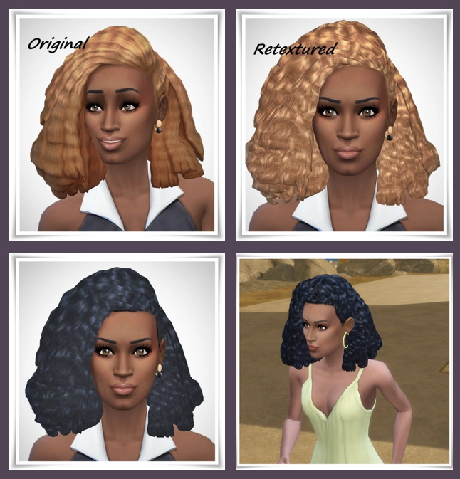 Sims 4 Crimped Hair Retextured at Birksches Sims Blog