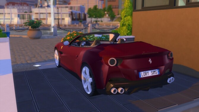 Sims 4 Ferrari Portofino at LorySims
