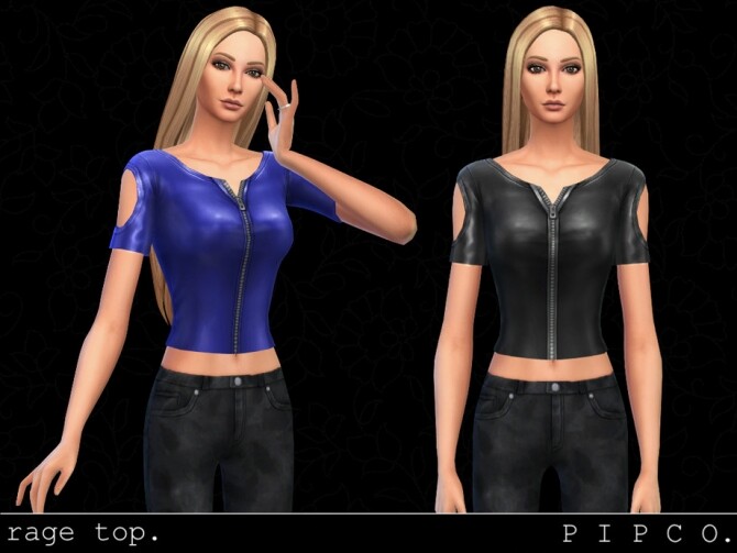 Sims 4 Rage top version 2 by Pipco at TSR