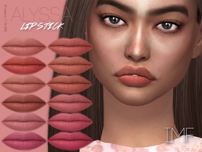 Sims 4 IMF Alyssa Lipstick N.266 by IzzieMcFire at TSR