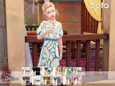 Bota dress for girls by Delise at Sims Artists