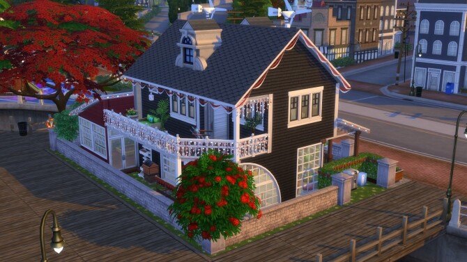 Sims 4 Small house by Bouckie at L’UniverSims