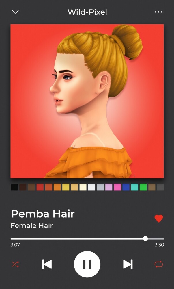 Sims 4 PEMBA HAIR at Wild Pixel