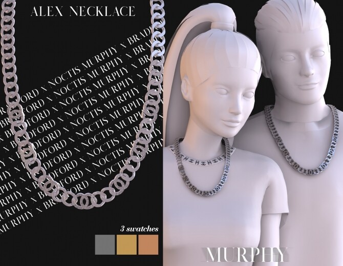Sims 4 Alex Necklace by Silence Bradford at MURPHY