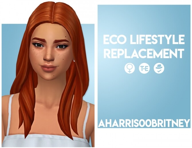 Sims 4 Eco Lifestyle Hair Replacement + non default at AHarris00Britney