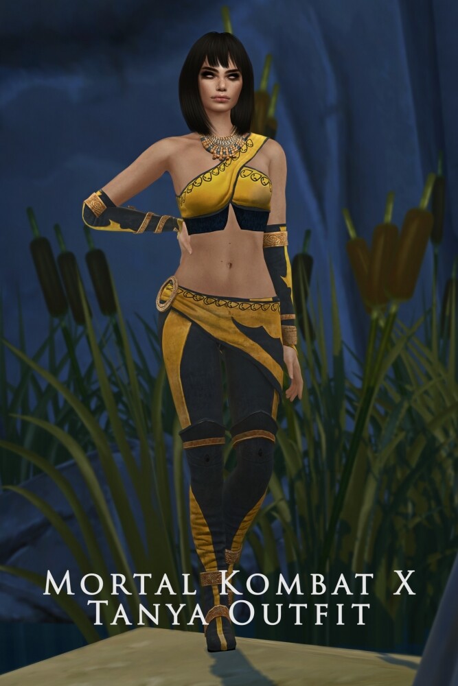 Sims 4 Mortal Kombat X Tanya Outfit at Astya96