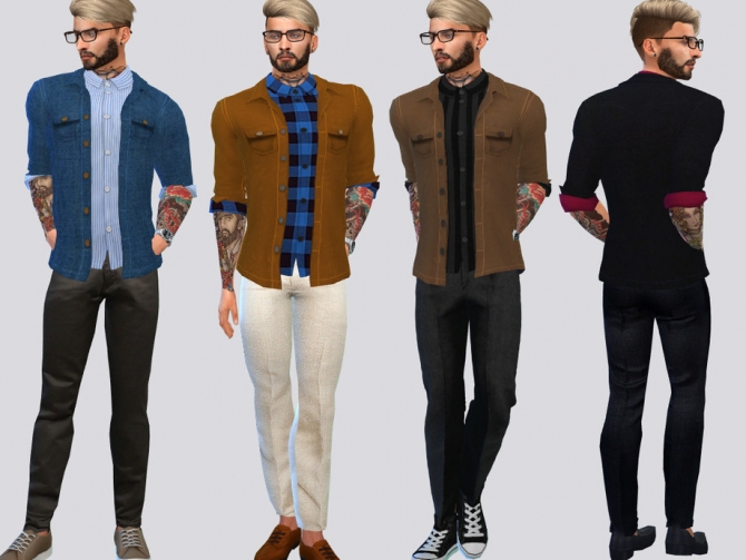 Maurer Shirt by McLayneSims at TSR » Sims 4 Updates