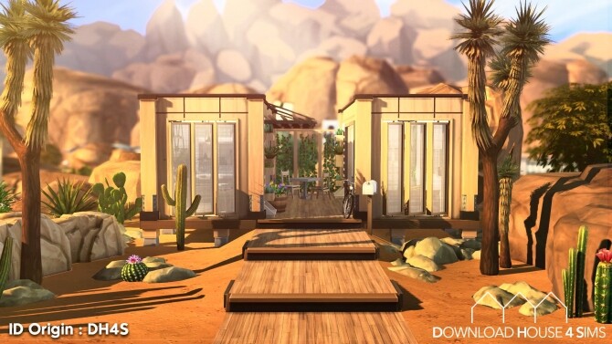 Sims 4 Desert Eco House at DH4S