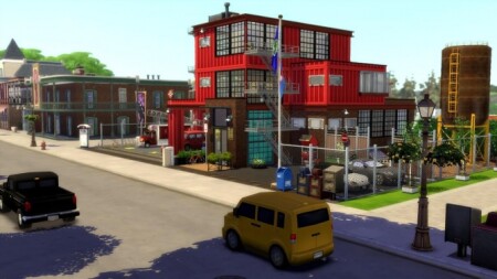 Fire and Rescue Station by chipie-cyrano at L’UniverSims