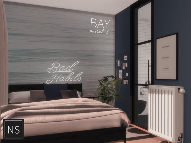 Sims 4 Bay Wall Murals by Networksims at TSR