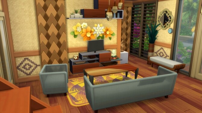 Sims 4 Bamboo house by Falco at L’UniverSims