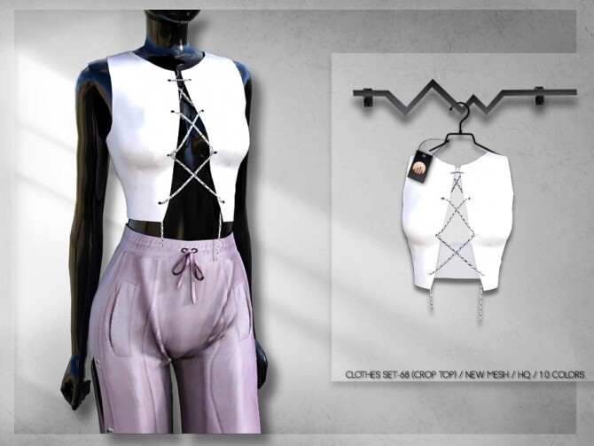 Sims 4 Clothes SET 68 CROP TOP BD263 by busra tr at TSR