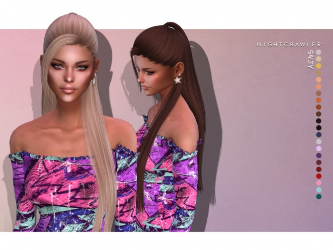 Salty HAIR by Nightcrawler Sims at TSR » Sims 4 Updates