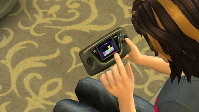 Sims 4 Usable SEGA Game Gear console by LightningBolt at Mod The Sims