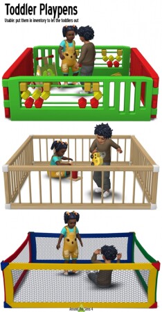 Toddler Playpens by Sandy at Around the Sims 4