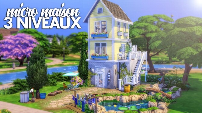 Sims 4 Micro home by Cassie Flouf at L’UniverSims
