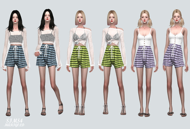 Sims 4 Summer Shorts V2 at Marigold