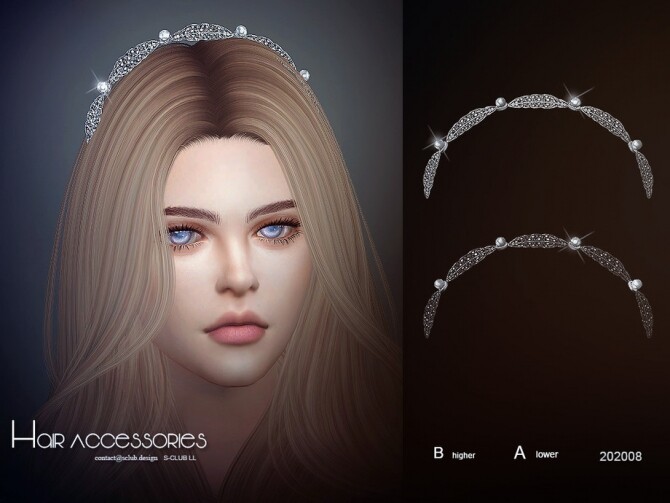 Sims 4 Hair Accessories 202008 by S Club LL at TSR