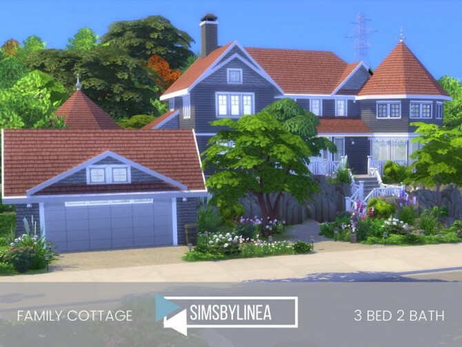 Sims 4 Family Cottage by SIMSBYLINEA at TSR