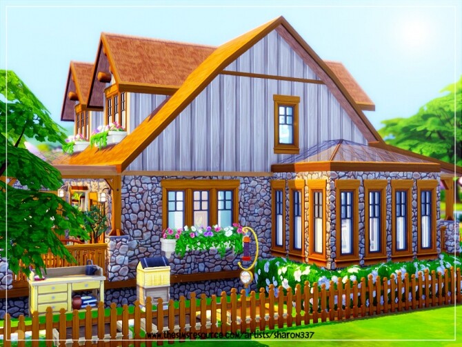 Sims 4 Hawthorn Cottage Nocc by sharon337 at TSR