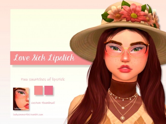 Sims 4 Love Sick Lipstick by LadySimmer94 at TSR