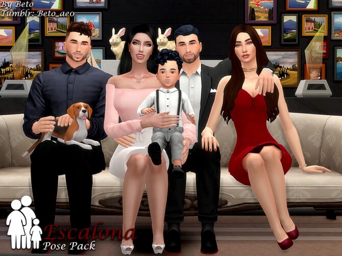 Sims 4 Escalona Pose Pack by Beto ae0 at TSR