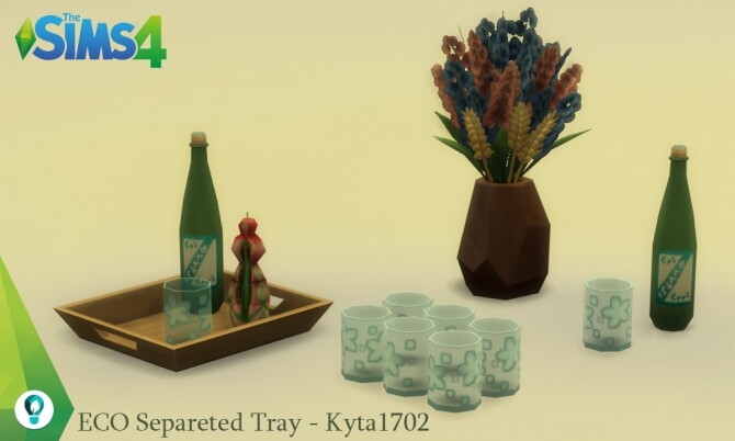 Sims 4 ECO Living Separeted Tray by Kyta1702 at Simmetje Sims