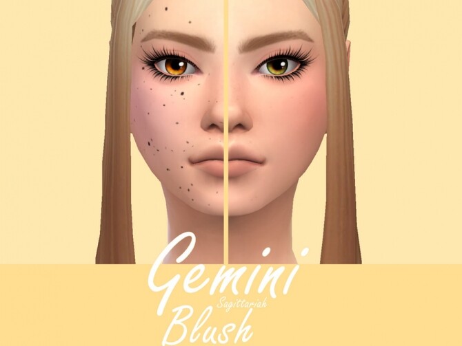 Sims 4 Gemini Blush by Sagittariah at TSR