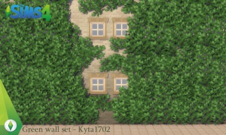 Green wall set by Kyta1702 at Simmetje Sims