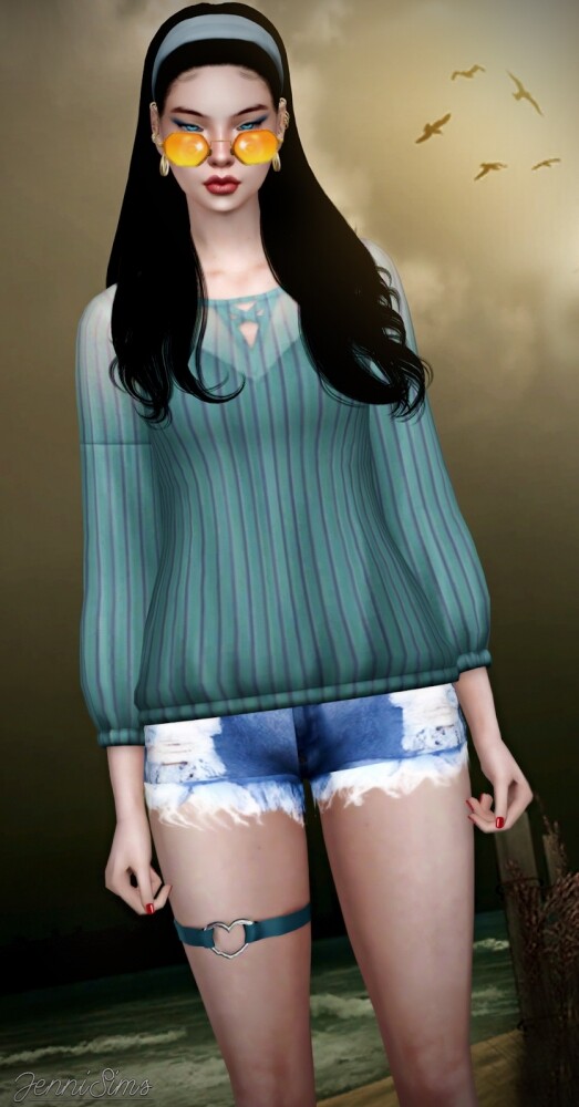 Sims 4 Boho blouse at Jenni Sims
