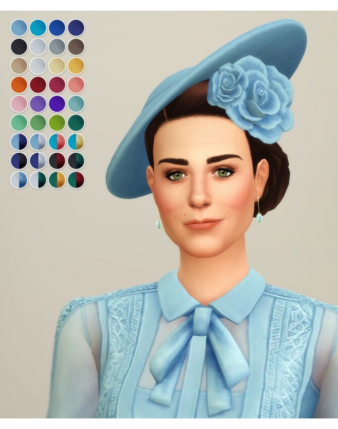 Sims 4 Duchess of Blue Hat at Rusty Nail