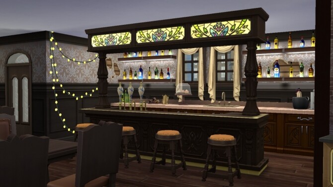 Sims 4 Le Vampirillyque bar by xmathyx at Mod The Sims