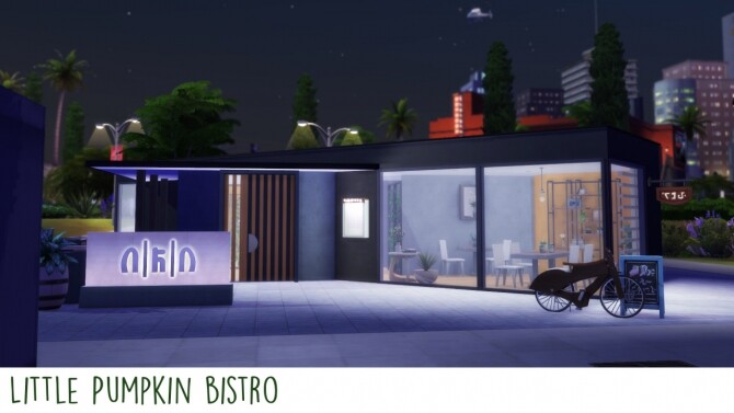 Sims 4 Little Pumpkin Bistro   Vegan Restaurant at ArchiSim