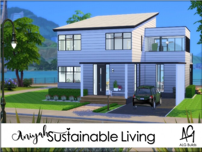Sims 4 Aniyah Sustainable Living by ALGbuilds at TSR