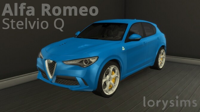 Sims 4 Alfa Romeo Stelvio Quadrifoglio at LorySims