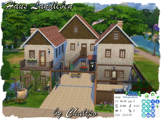 Sims 4 Country life house by Chalipo at All 4 Sims