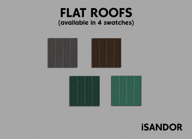 Sims 4 Flat roofs by iSandor at Mod The Sims