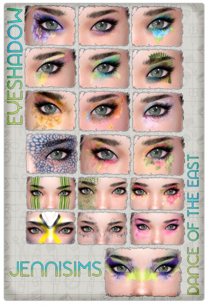 Sims 4 Dance of the East eyeshadow at Jenni Sims
