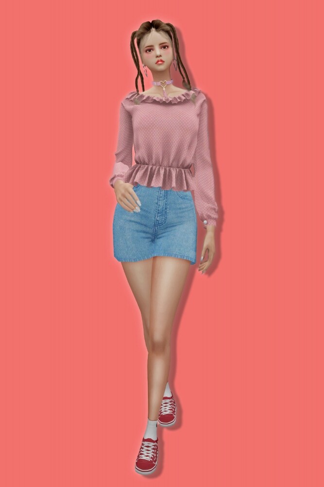 Sims 4 Cute blouse at L.Sim