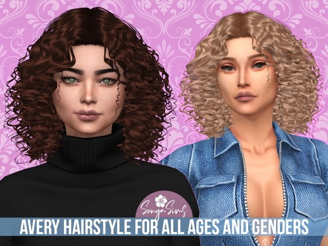 Sims 4 Janayna & Avery hairs at Sonya Sims