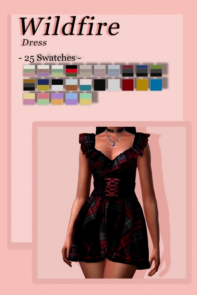 Sims 4 Wildfire Dress at EvellSims