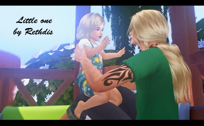 Sims 4 Little one poses at Rethdis love