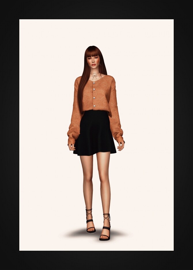 Sims 4 Spring Set: blouse and skirt at Gorilla