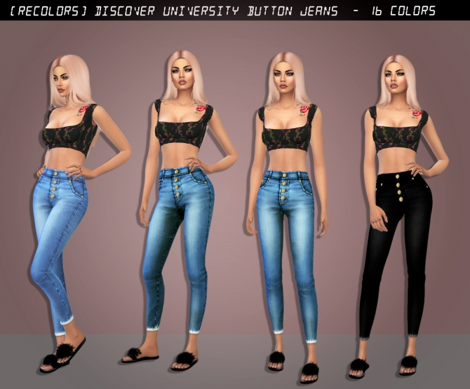 Button Jeans at Rimshard Shop » Sims 4 Updates