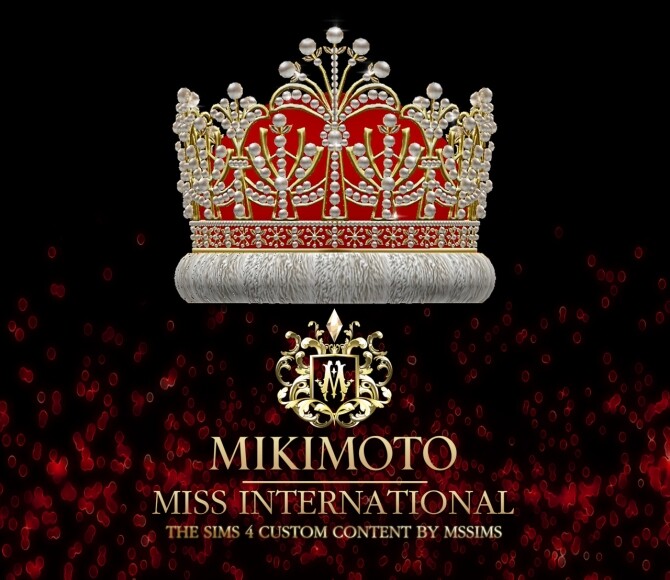 Sims 4 MIKIMOTO MISS INTERNATIONAL CROWN at MSSIMS