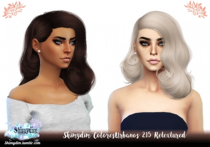 Sims 4 ColoresUrbanos July 2018 Hair Retextures at Shimydim Sims