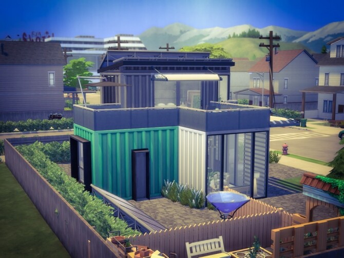 Sims 4 Eco Container Home by Summerr Plays at TSR