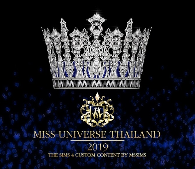 Sims 4 MISS UNIVERSE THAILAND 2019 CROWN at MSSIMS