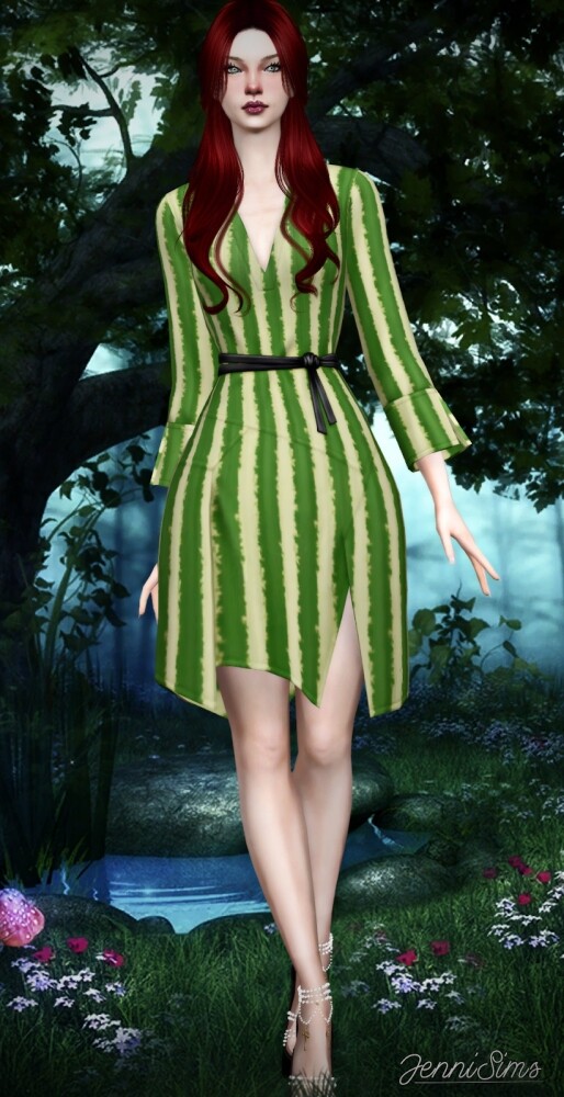 Sims 4 BASE GAME COMPATIBLE DRESS at Jenni Sims